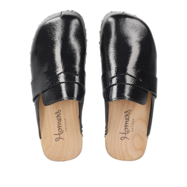 Homers 21404 WOOD sandals in black