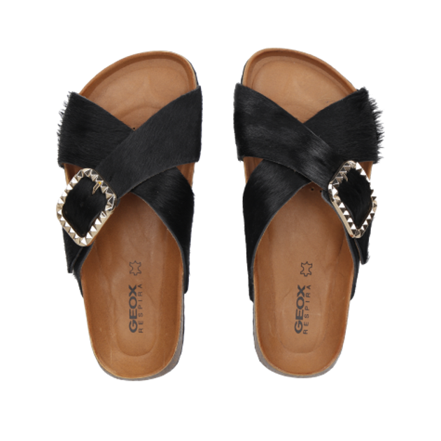 GEOX NEW BRIONIA sandals in black