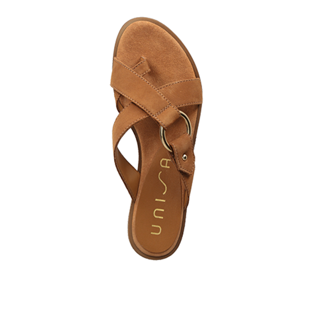 Unisa ADRIEL_BLU UMBER sandals in brown