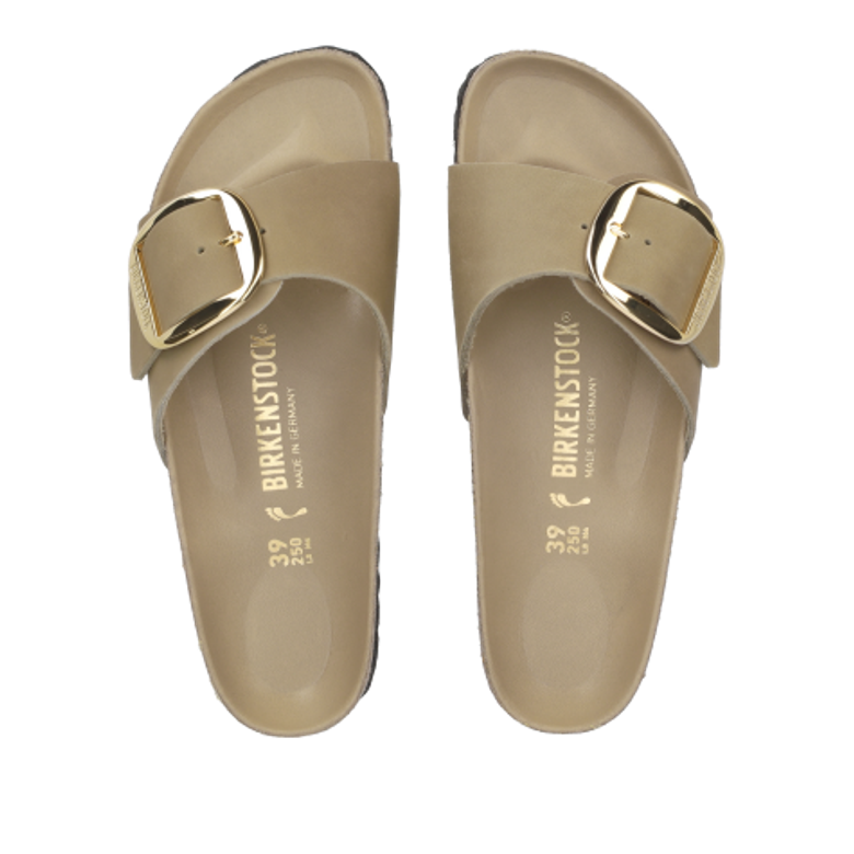 Birkenstock 1030467 MADRID BIG BUCKLE sandals in beige
