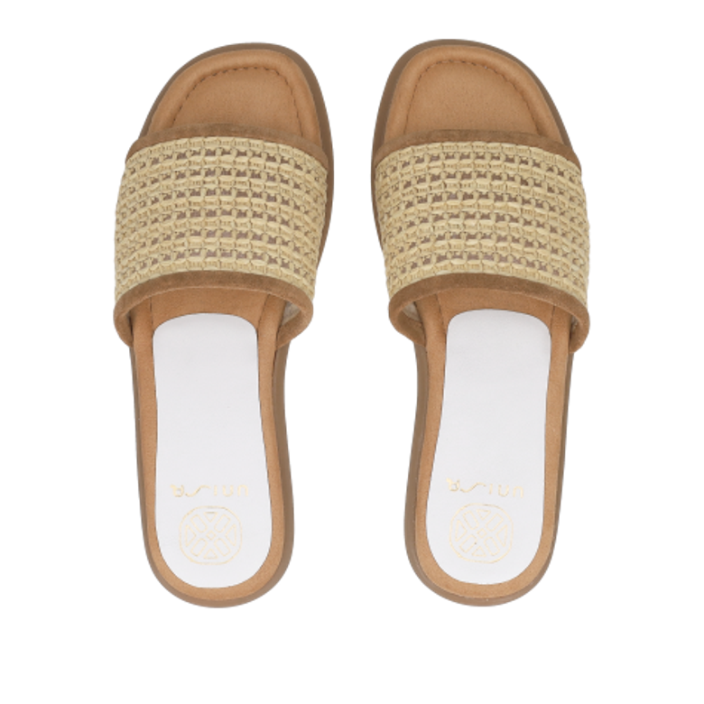 Unisa CHEEK_RFC NATURAL sandals in beige