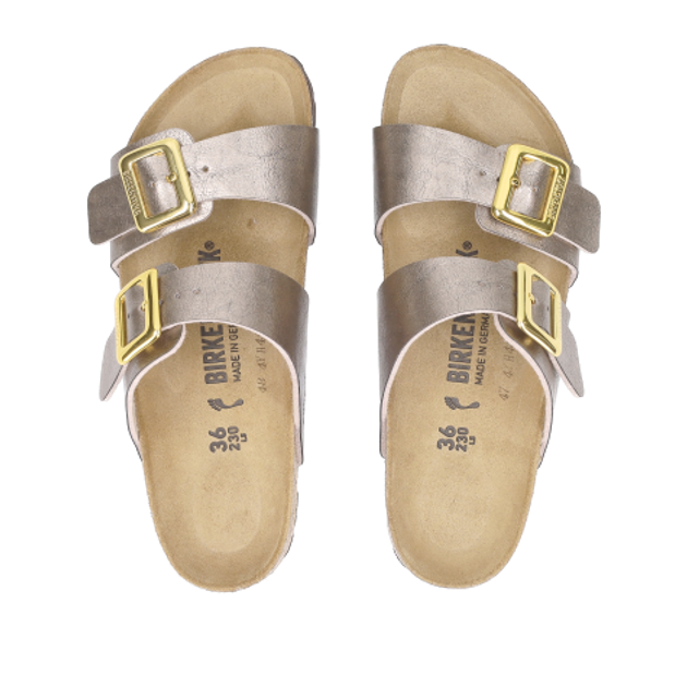 Birkenstock 1029372 SYDNEY CUSHION BUCKLE BIRKO-FLOR sandals in beige