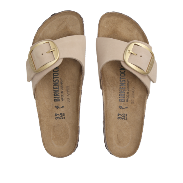 Birkenstock 1024009 MADRID BIG BUCKLE sandals in beige