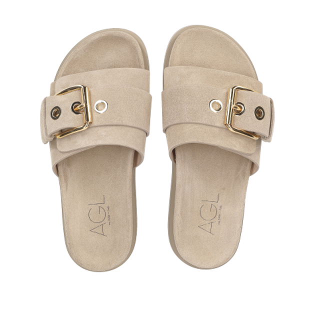 AGL CRISTINA BOUCKLE sandals in beige