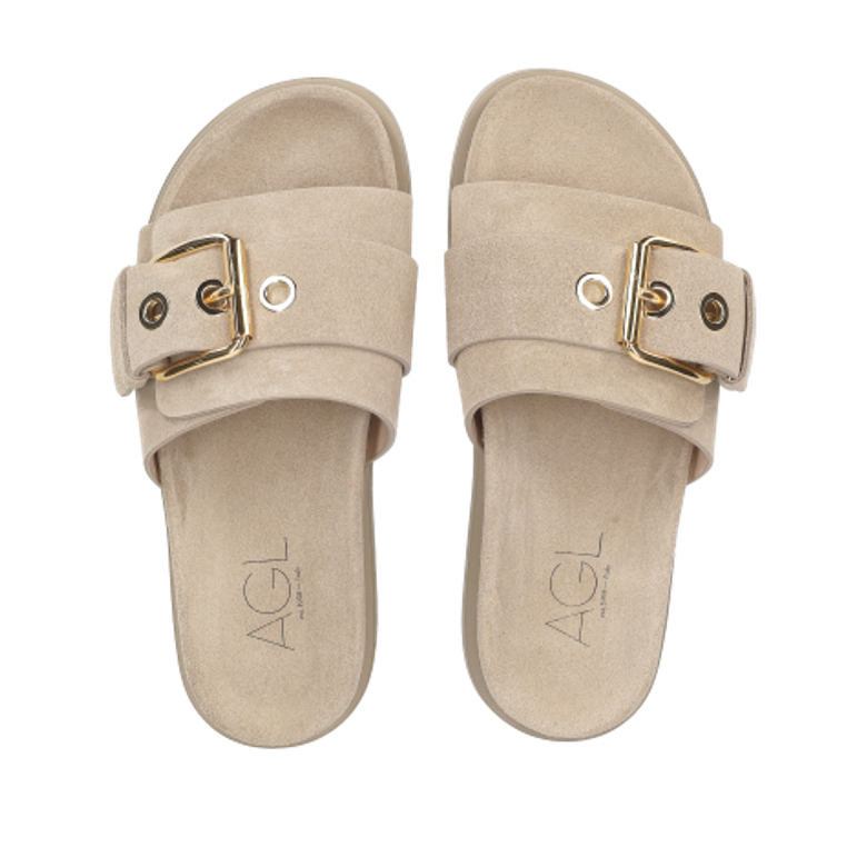 AGL CRISTINA BOUCKLE sandals in beige