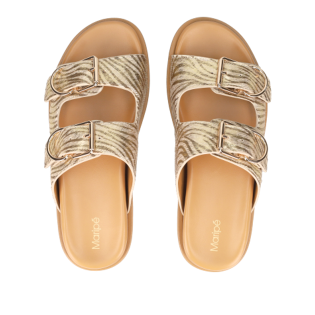 Maripé ROSA V.2 ZEBRA sandals in beige