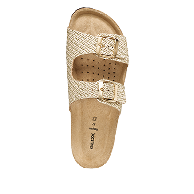 GEOX BRIONIA sandals in gold