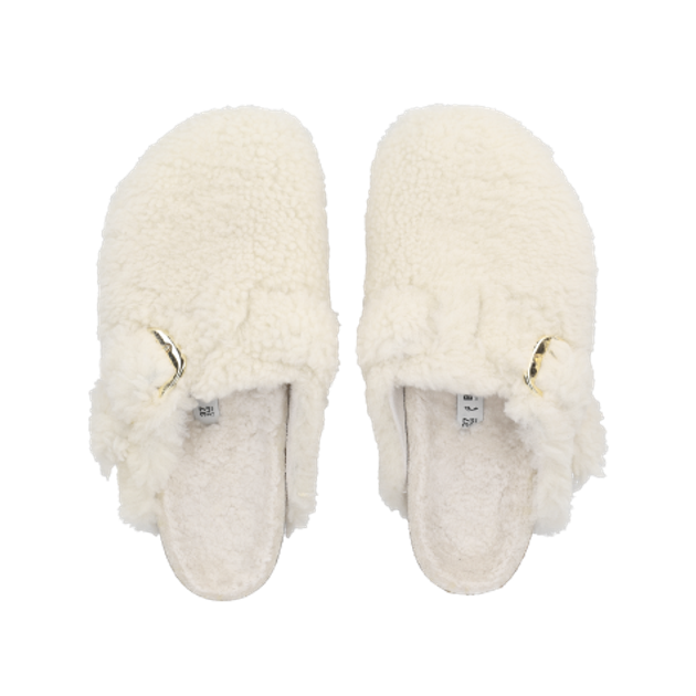 Birkenstock 1025664 BOSTON BIG BUCKLE slippers in beige