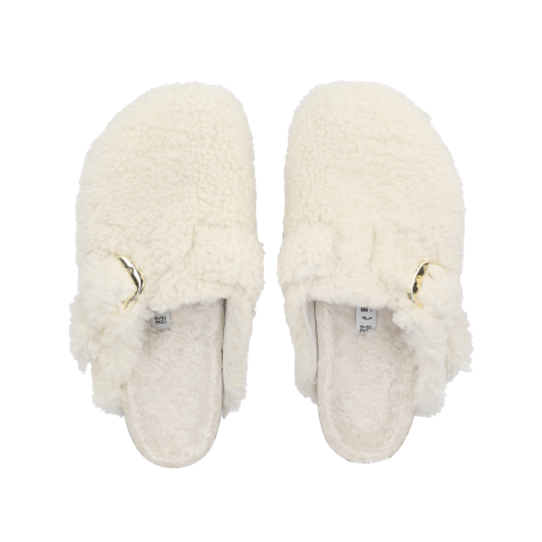 Birkenstock 1025664 BOSTON BIG BUCKLE slippers in beige