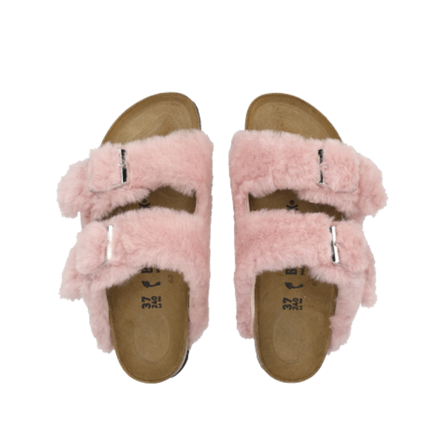 Birkenstock 1030274 ARIZONA SHEARLING RIVET slippers in rose