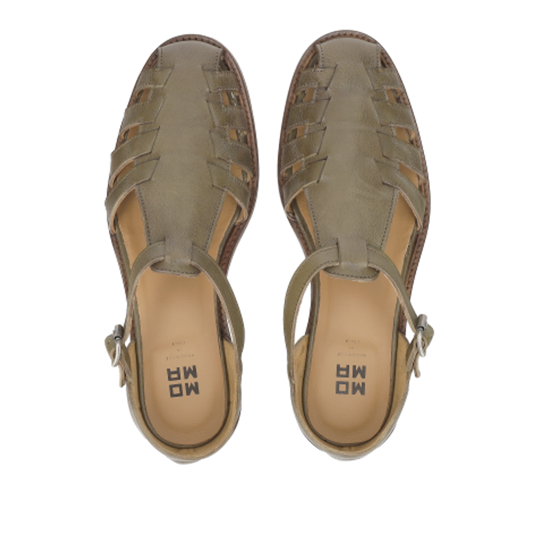 Moma 38603G-KU ARMY sandals in green