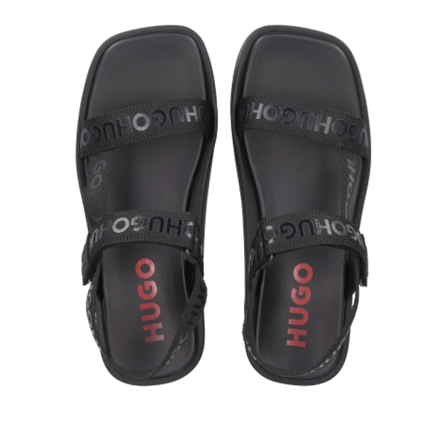 HUGO Emma_StrapSandal sandals in black