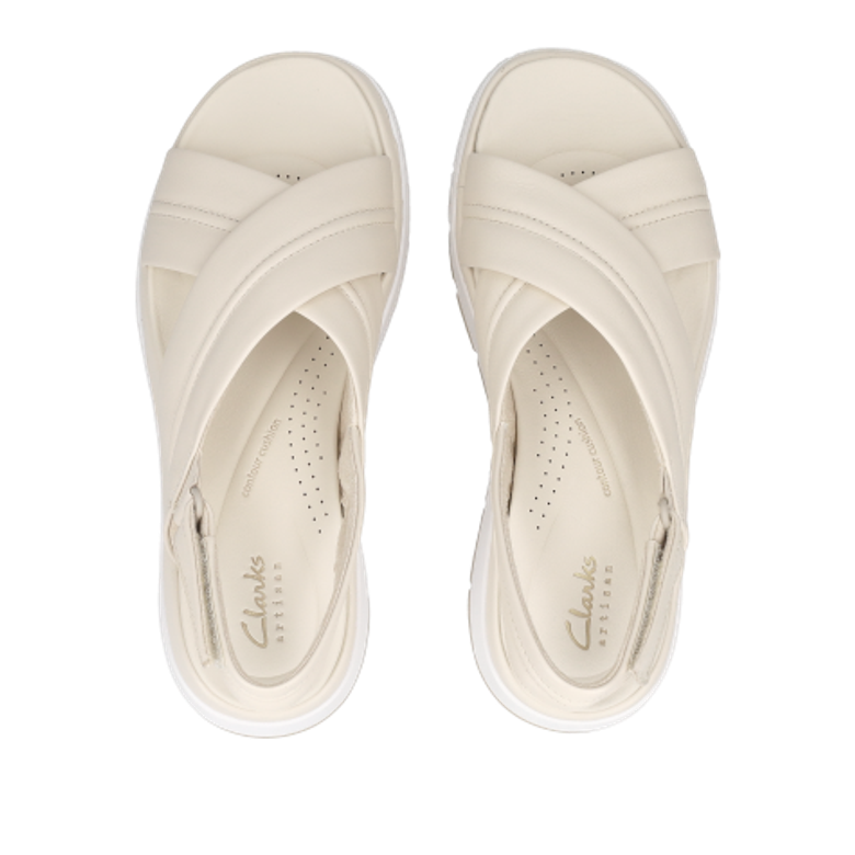 Clarks Tuscan Cross 26181470 4 sandals in white