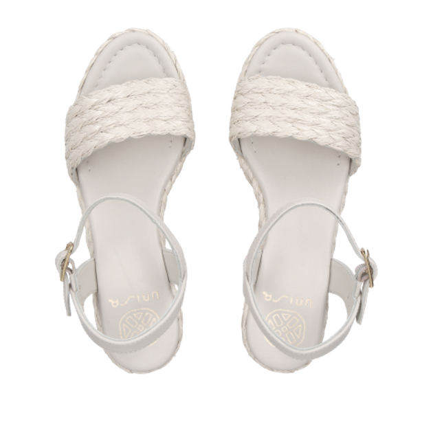 Unisa KEBEC_MAR IVORY sandals in white