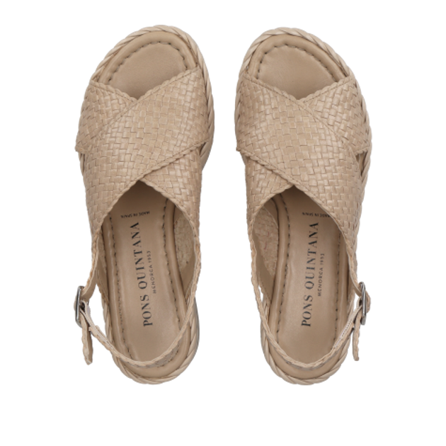 Pons Quintana 9783.T00 TAUPE sandals in beige