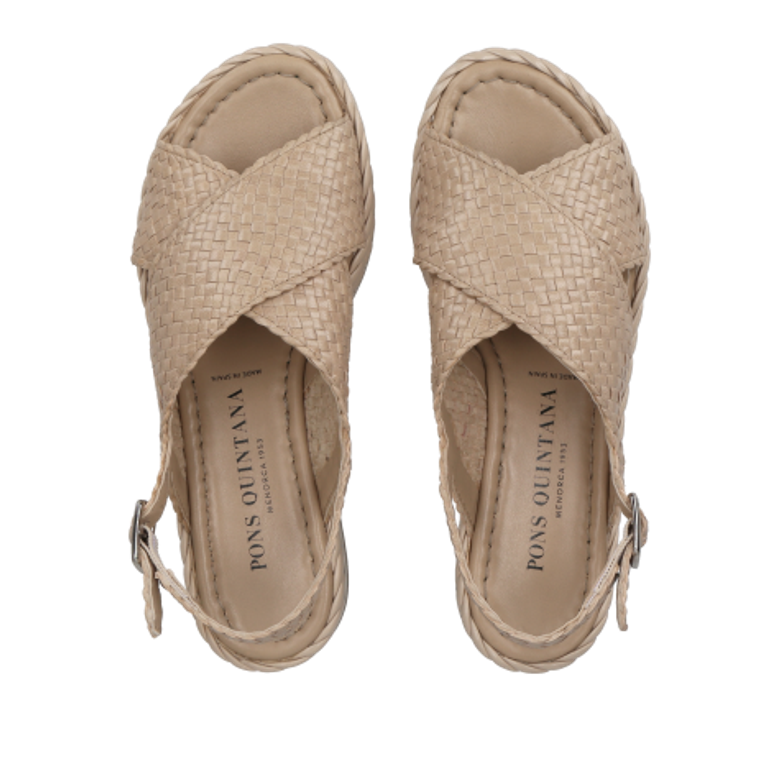 Pons Quintana 9783.T00 TAUPE sandals in beige