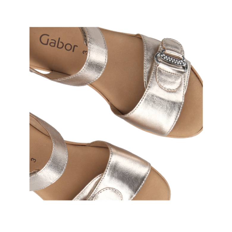 Gabor 44.554.62 sandals in metallic