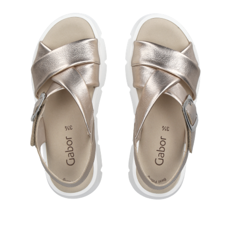 Gabor 44.752.62 sandals in metallic