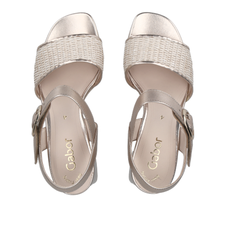 Gabor 41.701.42 sandals in metallic