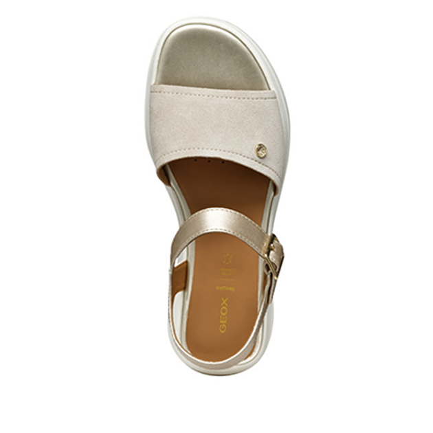 GEOX SPHERICA ECUB sandals in metallic