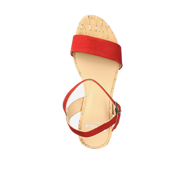 Perlato 10612 sandals in red