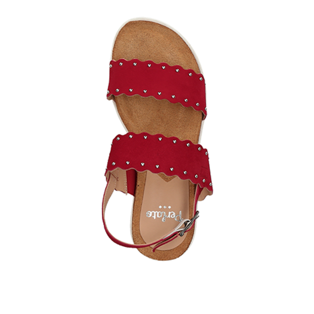 Perlato 11516 KISS sandals in red