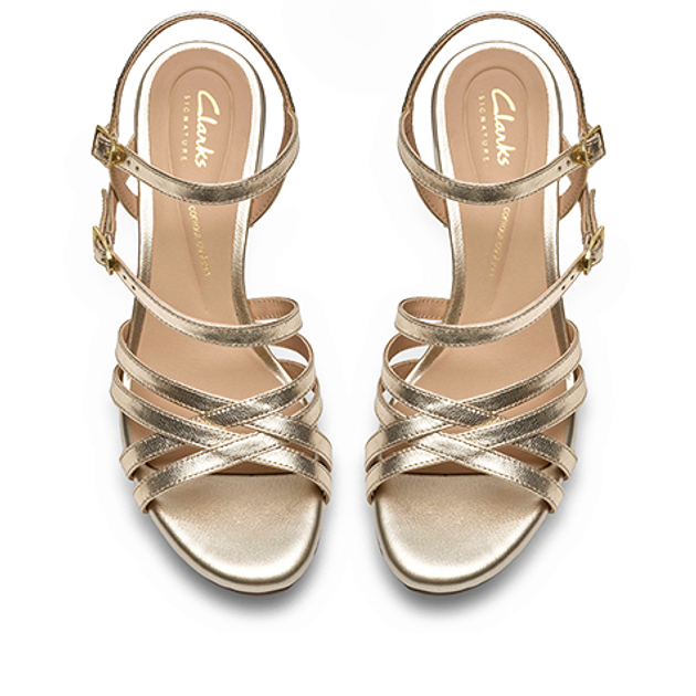 Clarks Ezoria Strap 26185896 4 Sandals in gold