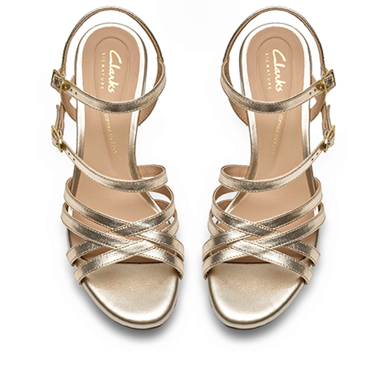 Clarks Ezoria Strap 26185896 4 Sandals in gold