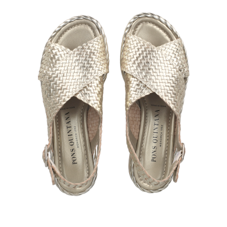 Pons Quintana 9783.T00 PLATINO sandals in gold