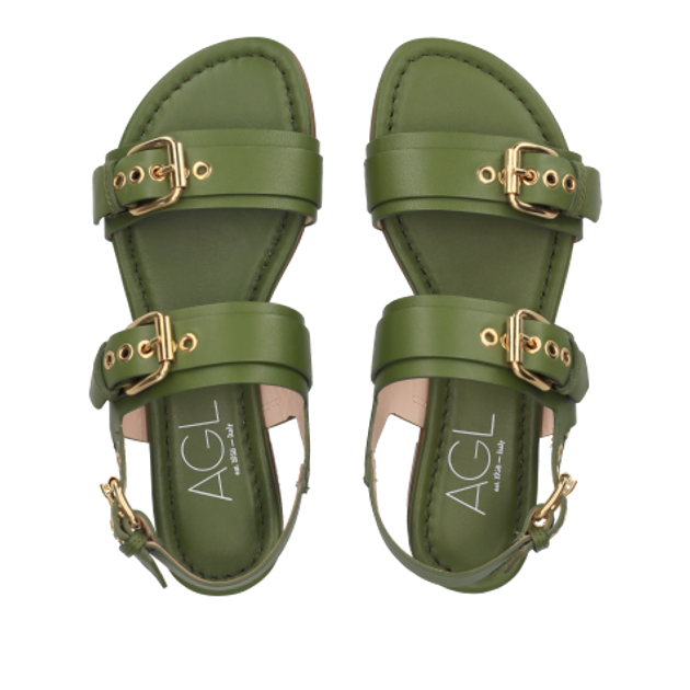 AGL SUMMER MULTI BUCKLES sandals in green