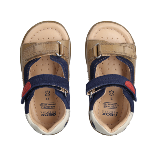 GEOX SANDAL MACCHIA sandals in blue