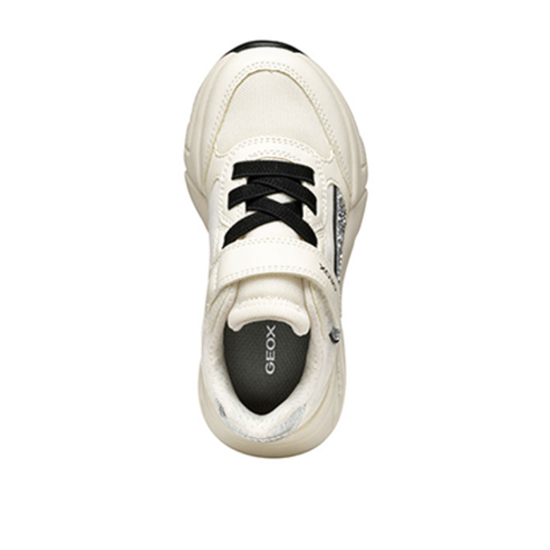 GEOX LOFTUS GIRL sneaker in white