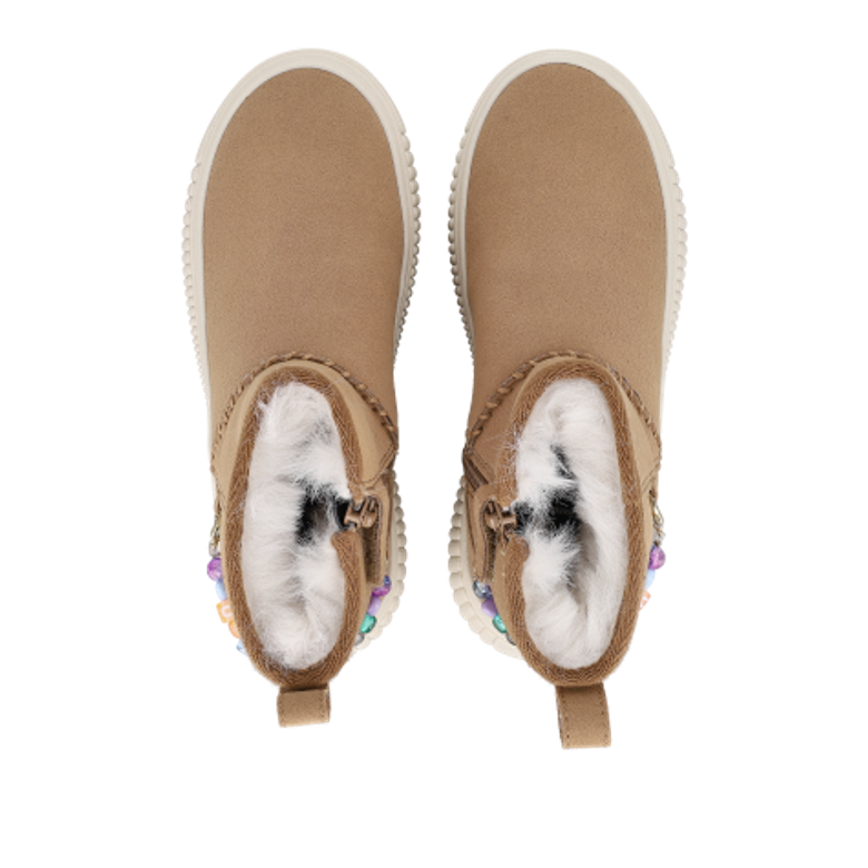 GEOX LAQUINNY Warm-Lined Shoes in Brown