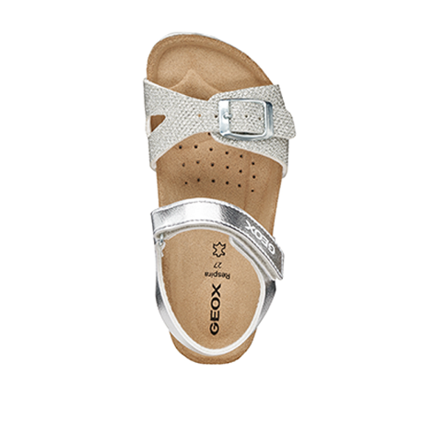 GEOX ADRIEL Sandalen in silber