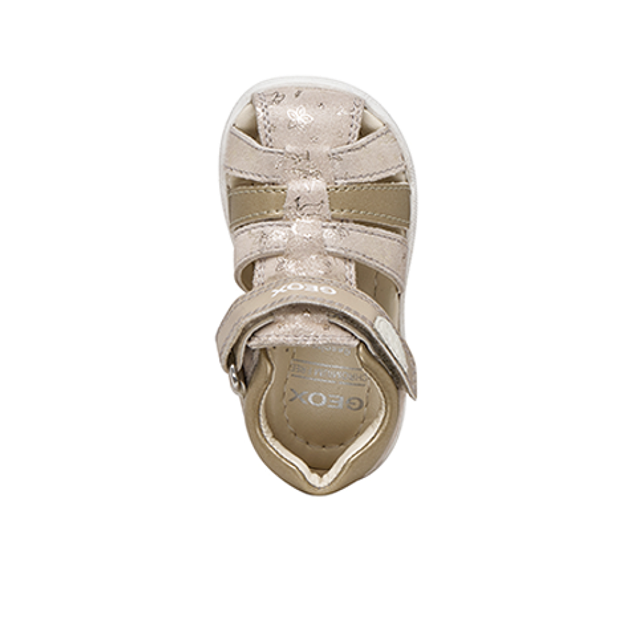 GEOX MACCHIA sandals in metallic