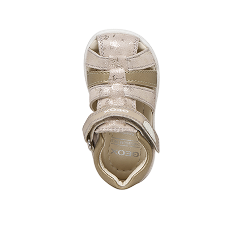 GEOX MACCHIA sandals in metallic