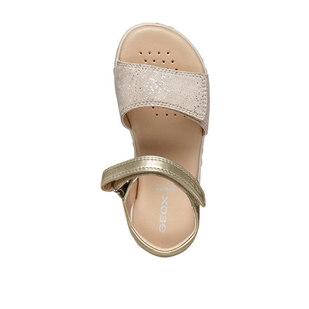 GEOX S.HAITI sandals in gold