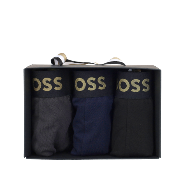 Boss Trunk 3P Gold Logo G underwear in rose