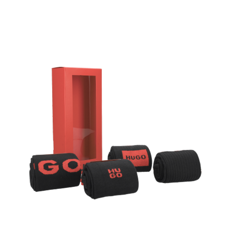 HUGO 4P RS GIFT RIB CC socks