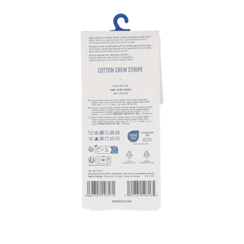 Birkenstock 1029752 COTTON TENNIS SOCKS in white