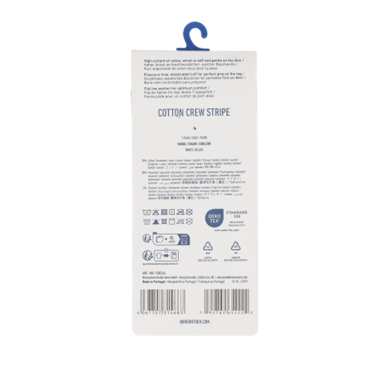 Birkenstock 1030264 COTTON TENNIS SOCKS in white