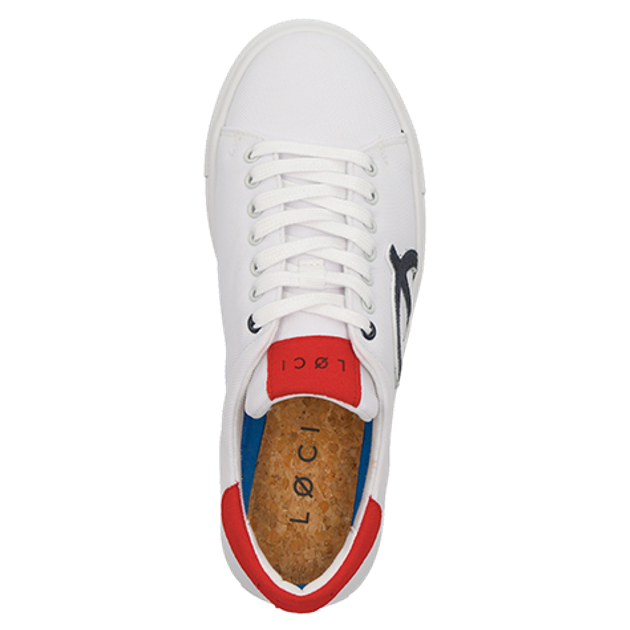 LOCI LC-009-009 NINE sneaker in white