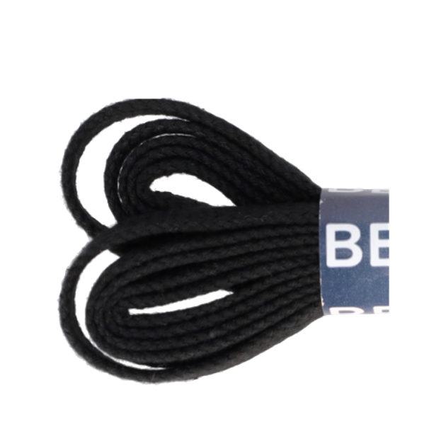 Bergal Flat 8856 000 Shoelaces in black