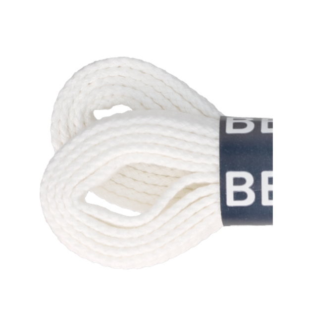 Bergal Flach 8856 001 Schnürsenkel in weiß