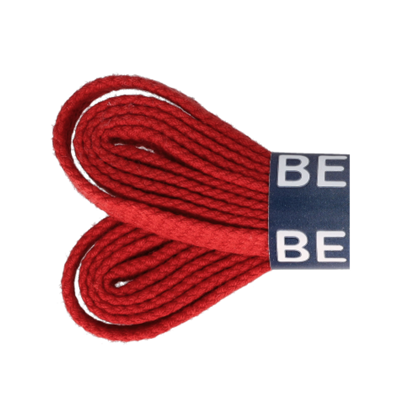 Nico 8856 120 flat laces wide shoelaces in red
