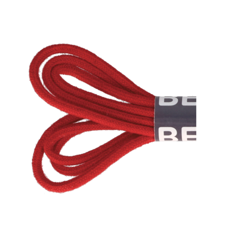Bergal round 8820-120 shoelaces in red