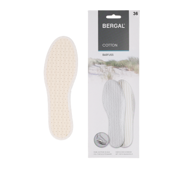 Bergal BERGAL COTTON Einlegesohlen in weiß
