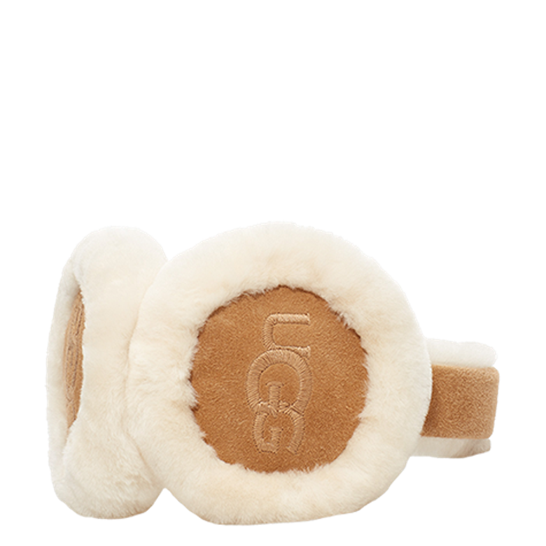 UGG SHEEPSKIN EMBROIDERY EARMUFF Hats & Scarves in Brown