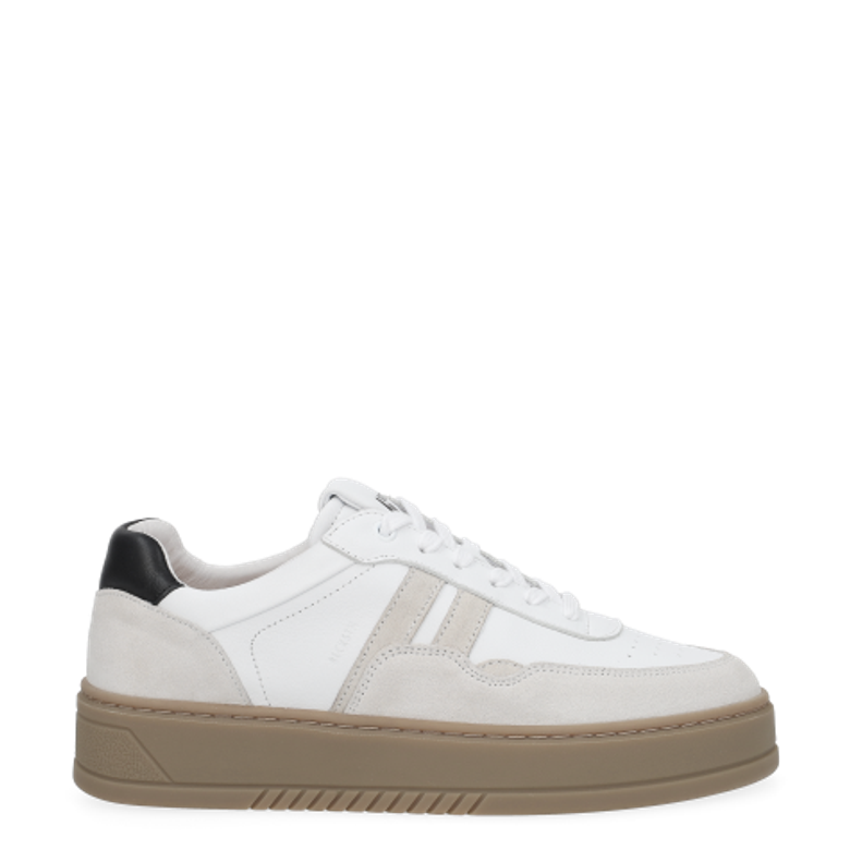 Blackstone FG622 WHITE BLACK Lace-up shoes in white