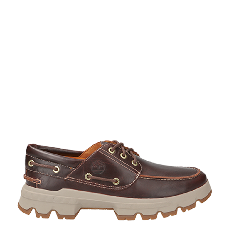 Timberland A2BY7 Originals Ultra Ek 3-Eye Moc Toe Lace Up Shoes in Brown